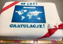 Tort w kształcie mapy Tort w kształcie mapy