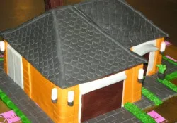 Tort w kształcie domku Tort w kształcie domku