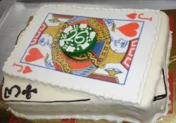 Tort w kształcie talii kart do pokera Tort w kształcie talii kart do pokera